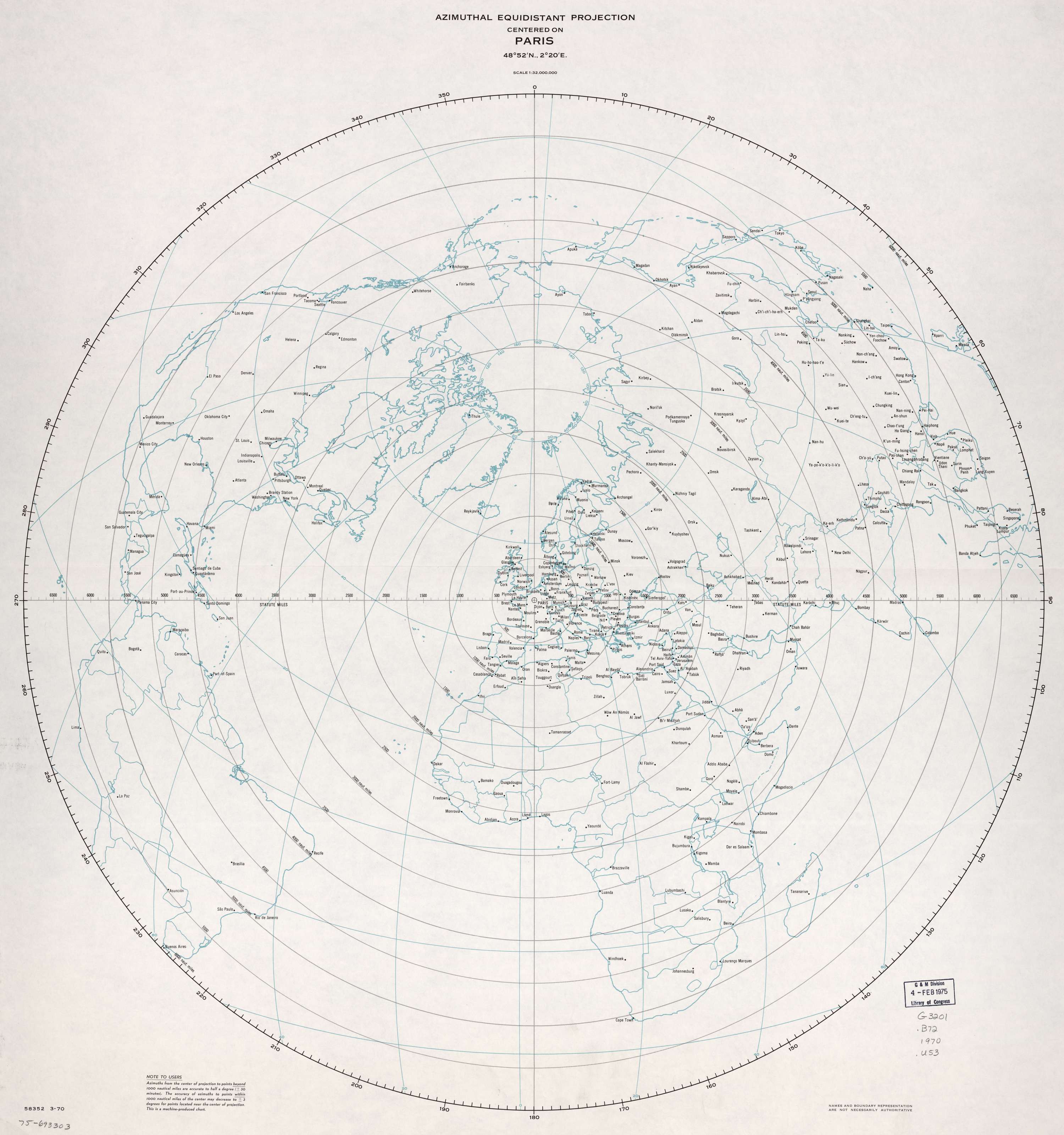 Azimuthal Equidistant Projection